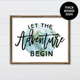 Let the Adventure Begin - Canvas & Wood Sign Wall Art