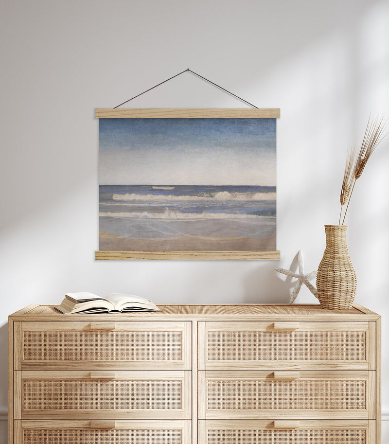 Low Tide Ocean Waves Painting Giclee Fine Art Print Poster or Canvas