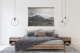 Extra Large Black and White Wall Art - Bird's Eye View of the Sky