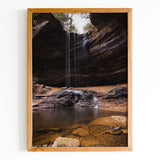 Mini Waterfall to Rocky Pond  Fine Art Print - Giclee Fine Art Print Poster or Canvas