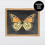 Monarch Butterfly Canvas & Wood Sign Wall Art