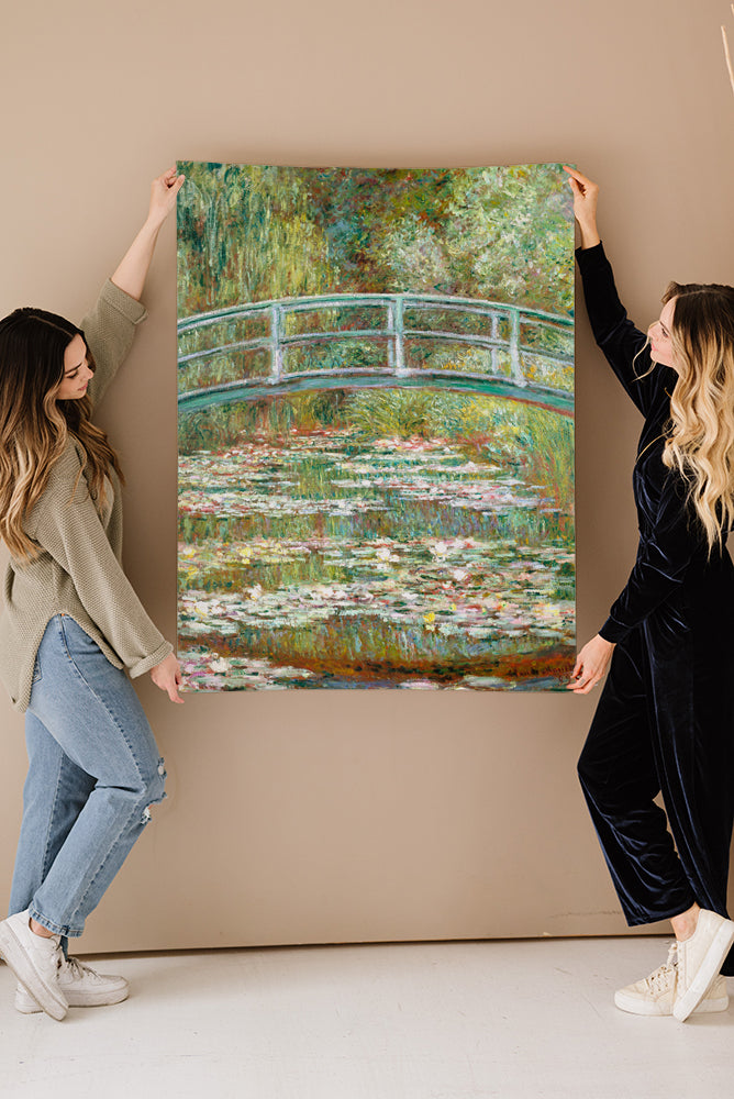 Monet Bridge Over Pond Fine Art Print - Giclee Fine Art Print Poster or Canvas