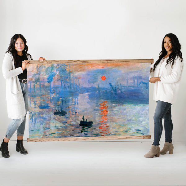 Monet Impression Sunset Large Painting Canvas Print