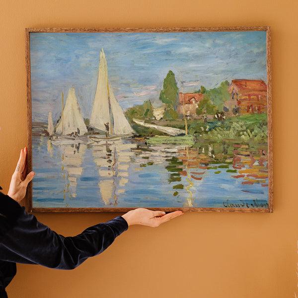Monet Regattas Fine Art Print - Giclee Fine Art Print Poster or Canvas