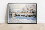 Claude Monet - Magpie Winter Vintage Painting - Giclee Fine Art Print
