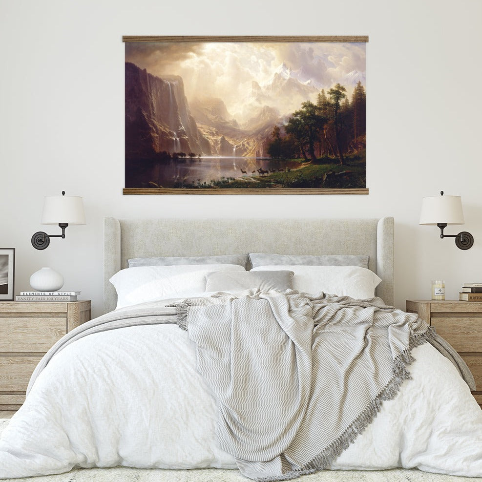 Sierra Nevada California Mountain Large Mountain Painting Canvas Print