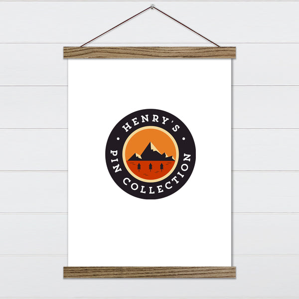 Mountain Logo  - Pin Collection Hanging Banner
