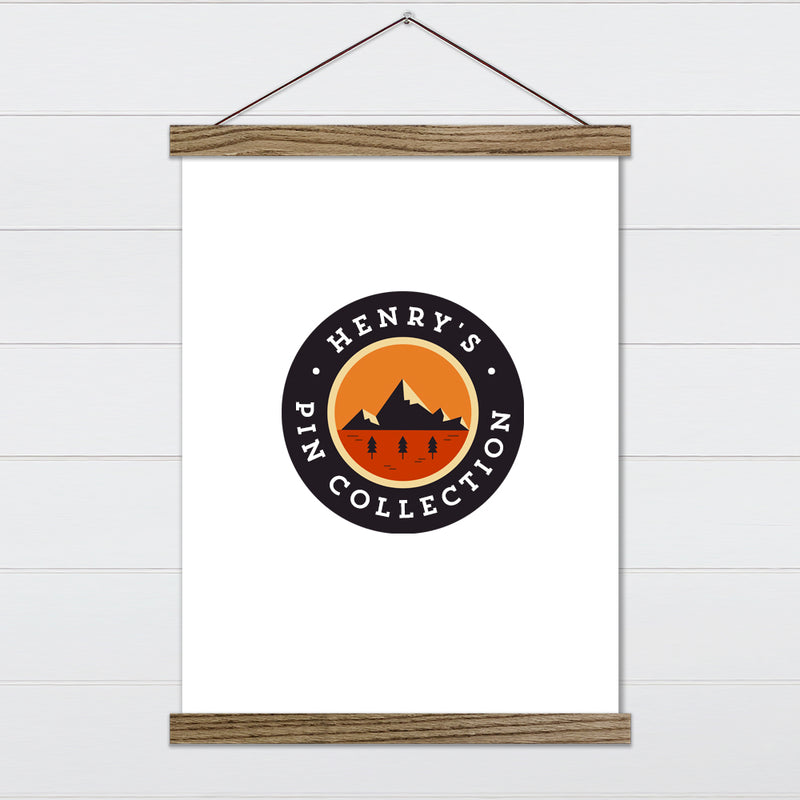Mountain Logo  - Pin Collection Hanging Banner