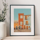 Old Colorful Building Fine Art Print - Giclee Fine Art Print Poster or Canvas