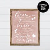 Once Upon a Time Canvas & Wood Sign Wall Art