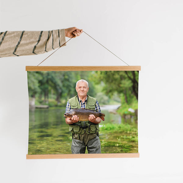 Grandpa's Birthday Gift Idea - Hanging Photo Canvas