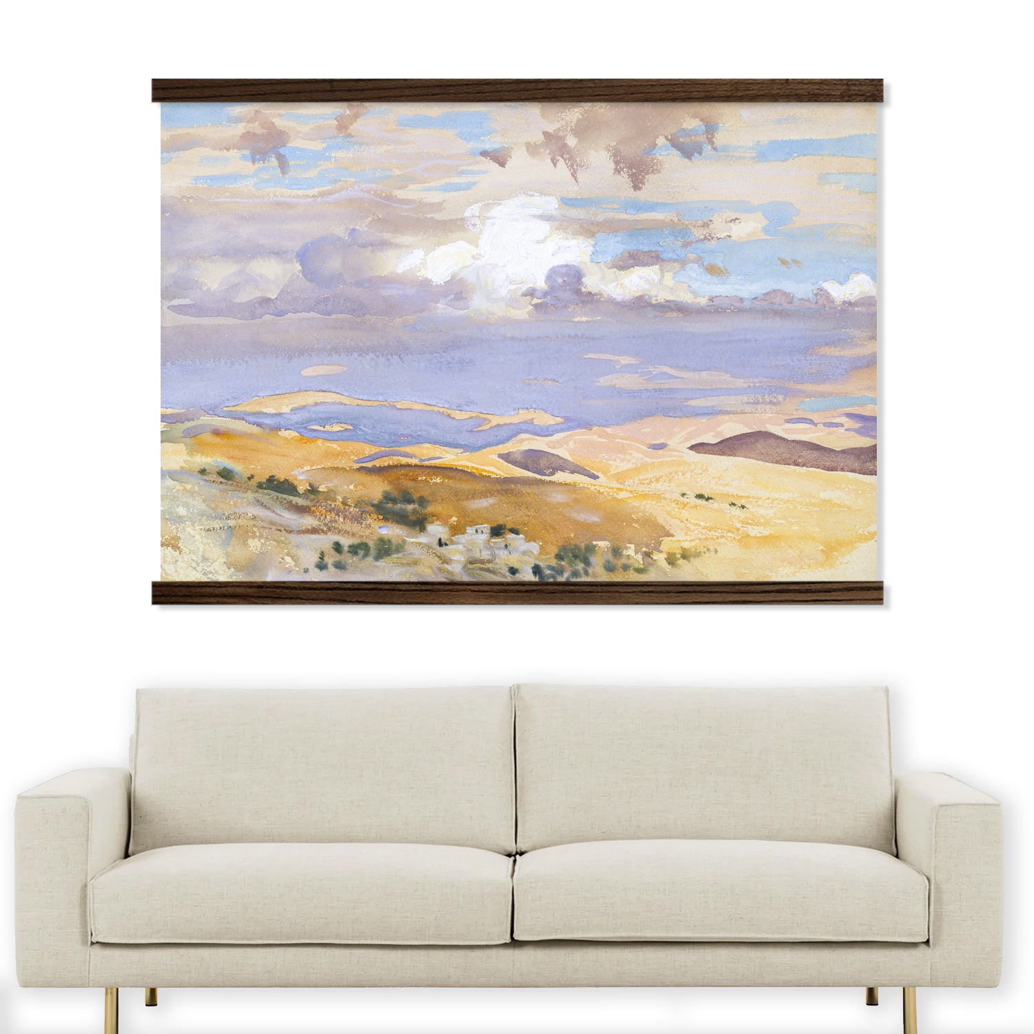 Jerusalem Abstract Desert Landscape Large Wall Art