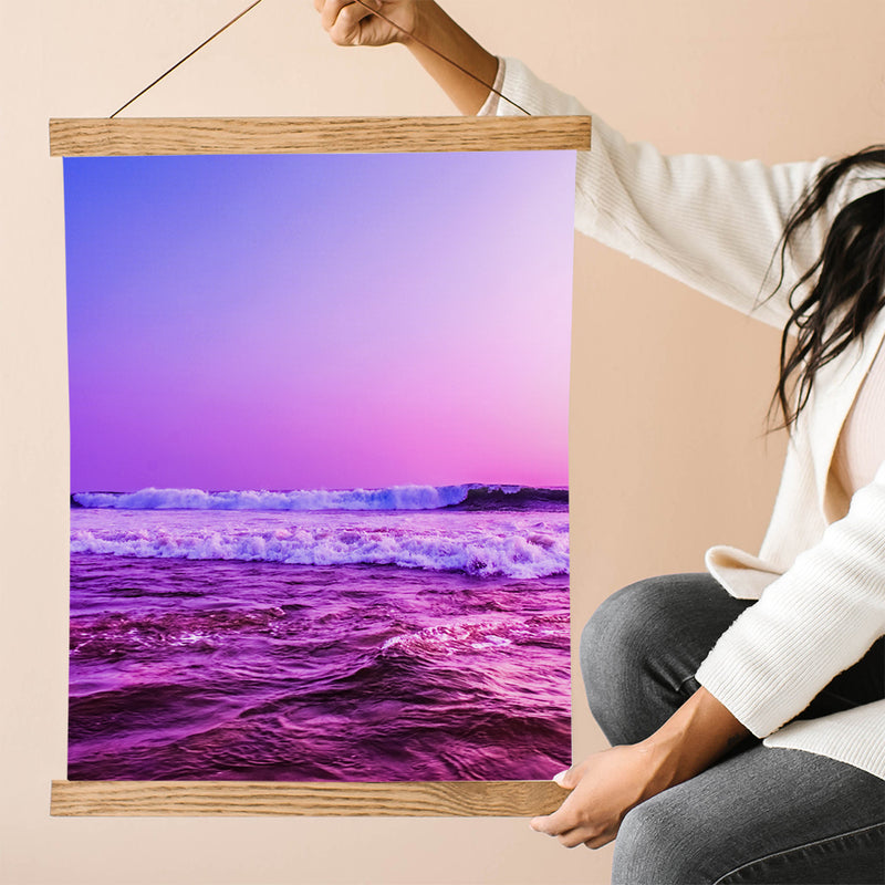 Purple Tides Fine Art Print - Giclee Fine Art Print Poster or Canvas