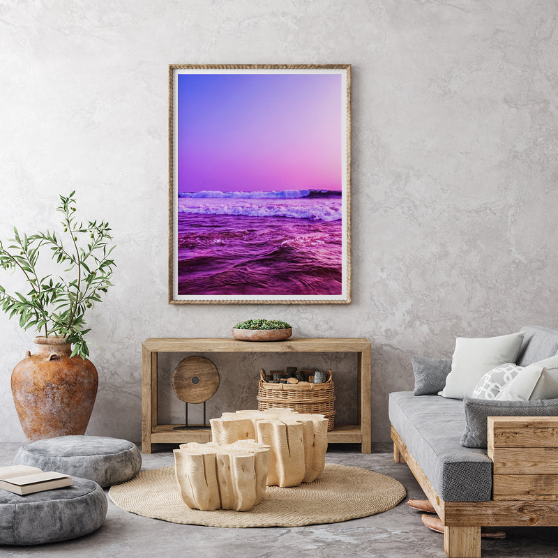 Purple Tides Fine Art Print - Giclee Fine Art Print Poster or Canvas