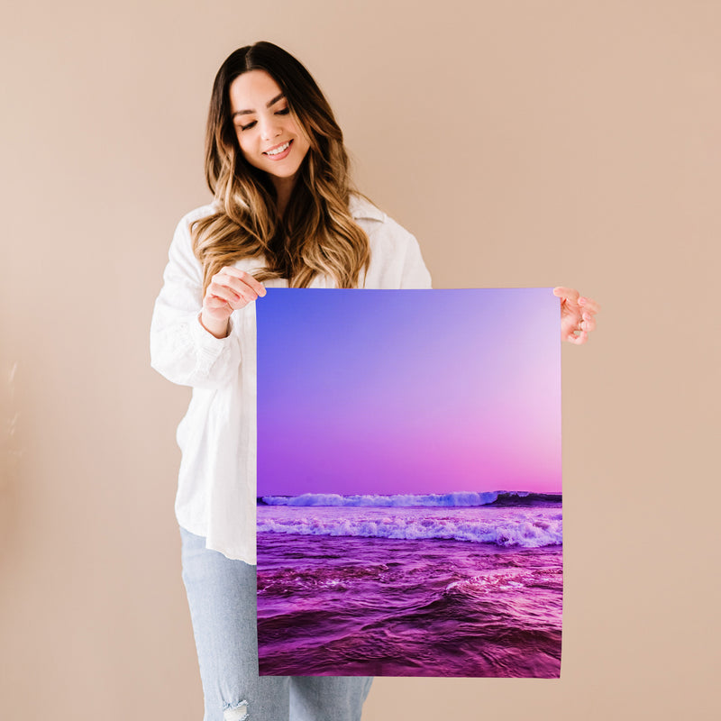 Purple Tides Fine Art Print - Giclee Fine Art Print Poster or Canvas