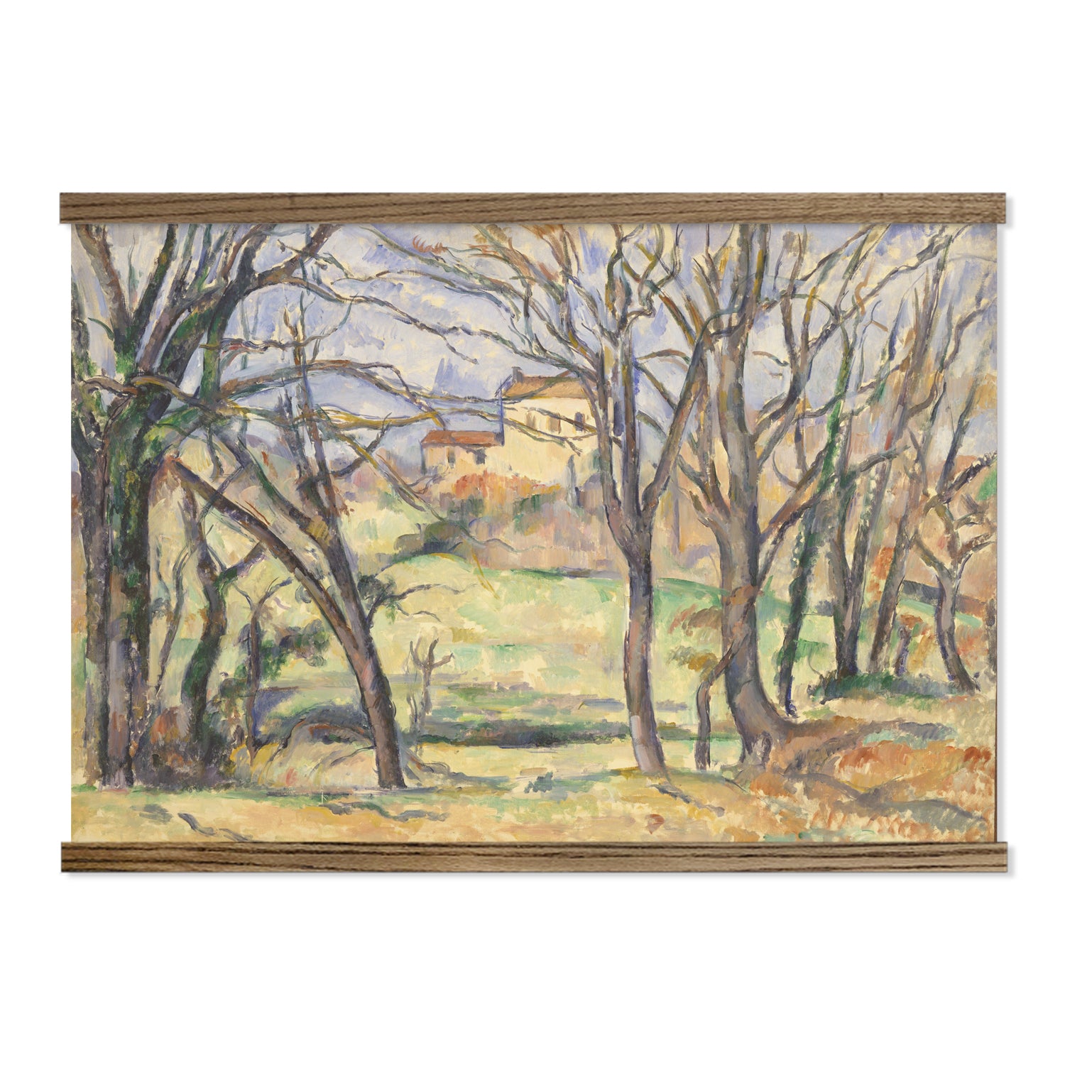 Rae Parish Trees Painting Tapestry by Paul Cezanne