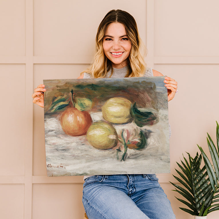 Renoir Lemons and Orange Still Life Painting Giclee Fine Art Print Poster or Canvas
