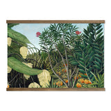 Henri Rousseau Jungle Plants Wall Hanging - Large Framed Canvas Print