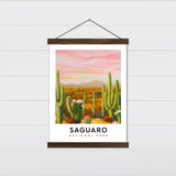 Saguaro National Park -  Canvas & Wood Sign Wall Art