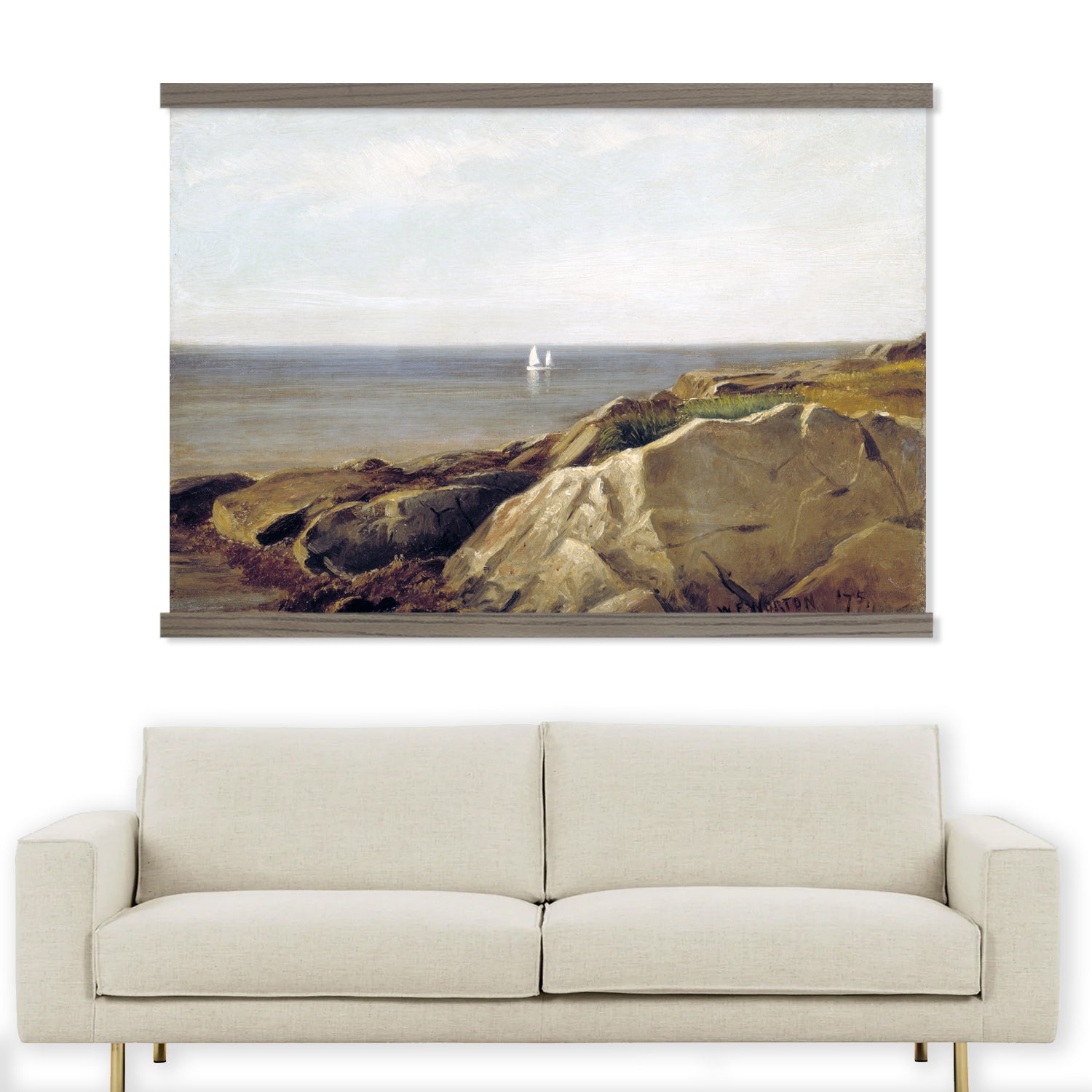 Seaside Sailing Big Canvas Art for Living Room