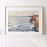 Seaside Watercolor Giclee Fine Art Print Poster or Canvas