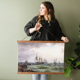 Ships Land After Storm Painting Giclee Fine Art Print Poster or Canvas