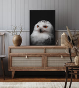 Snow Owl Portrait Fine Art Print - Giclee Fine Art Print Poster or Canvas