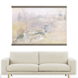 End of Winter Painting Hazy Subtle Canvas Wall Hanging