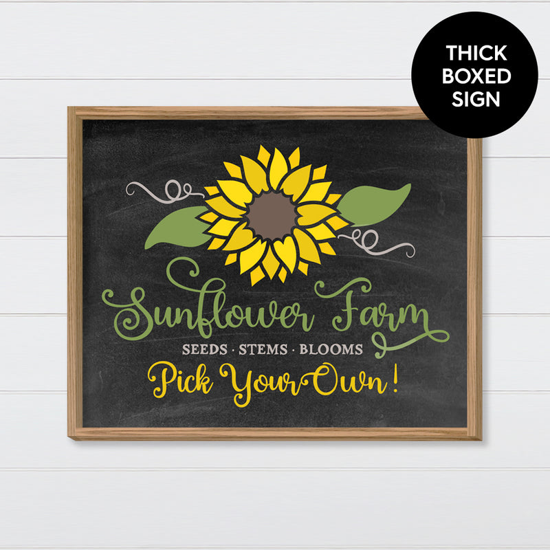 Sunflower Farm Canvas & Wood Sign Wall Art