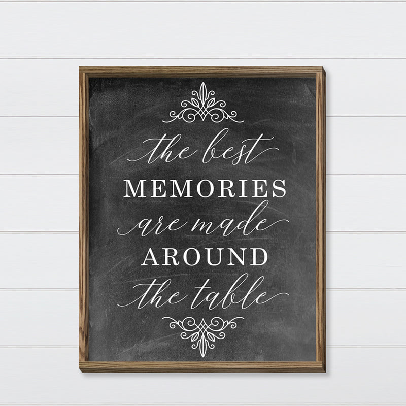 The Best Memories Canvas & Wood Sign Wall Art