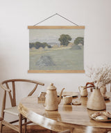 The Hill Field Farm Painting by Arthur Wesley Dow - Giclee Fine Art Print Poster or Canvas