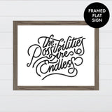 The Possibilities are Endless Canvas & Wood Sign Wall Art