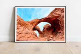 The Windows Road Double Arch Fine Art Print - Giclee Fine Art Print Poster or Canvas