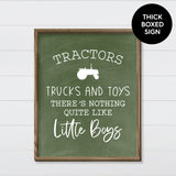 Tractors & Lil Boys Canvas & Wood Sign Wall Art