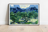 Van Gogh Olive Trees Fine Art Print - Giclee Fine Art Print Poster or Canvas