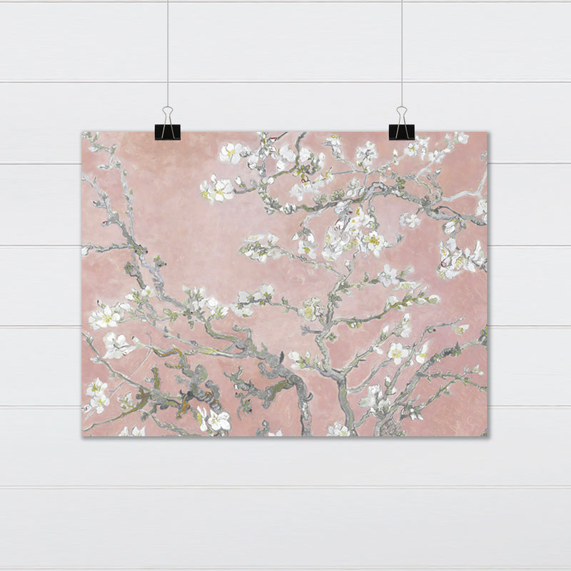 Van Gogh Almond Blossoms Painting in Pink Version - Art Print in Any Size