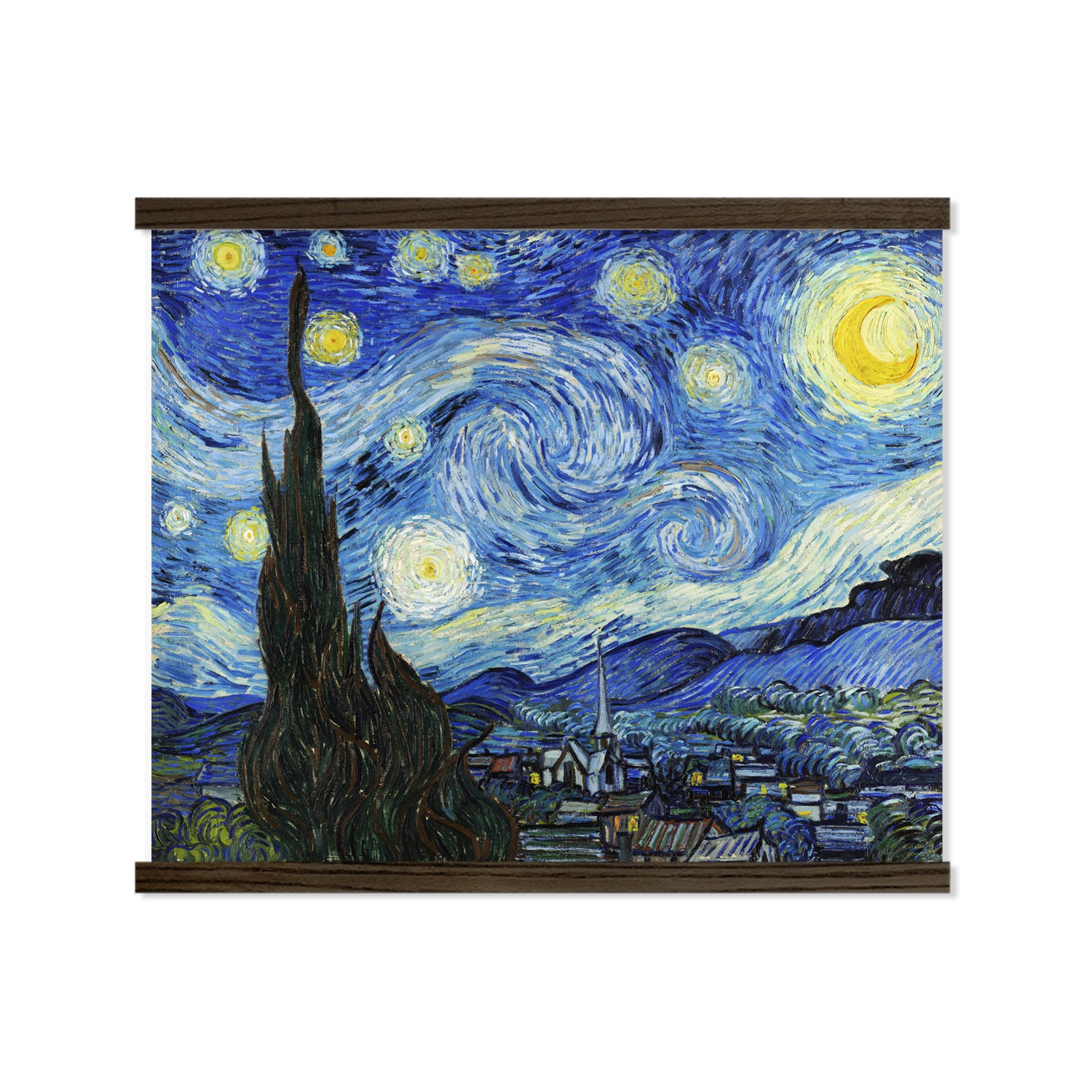 Van Gogh Starry Night - Large Framed Canvas Wall Art