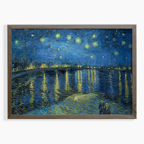 Van Gogh Paintings - Starry Night Over Rhone Giclee Fine Art Poster Print or Canvas