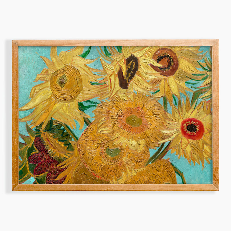 Van Gogh Sunflowers Zoomed Fine Art Print - Giclee Fine Art Print Poster or Canvas
