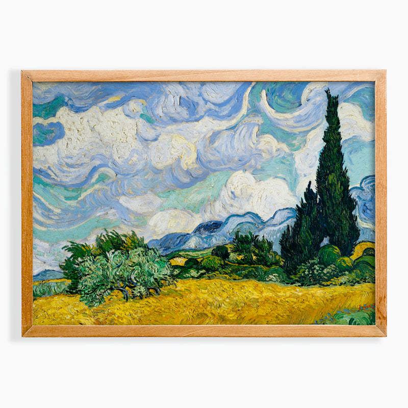 Van Gogh Wheatfield with Cypresses - Any Size Prints of Paintings