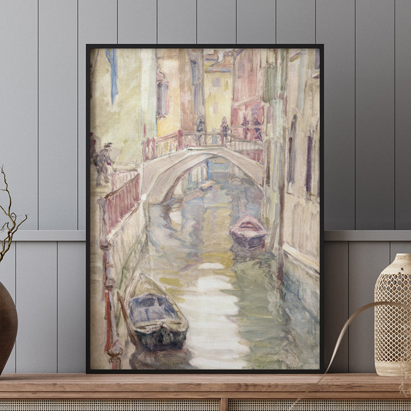 Venice Pastel Watercolor Painting Giclee Fine Art Print Poster or Canvas