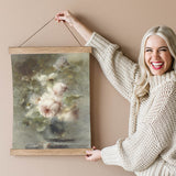 Vintage Rose Painting Canvas & Wood Sign Wall Art