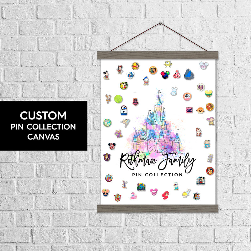 Watercolor Splash Castle - Pin Collection Hanging Banner