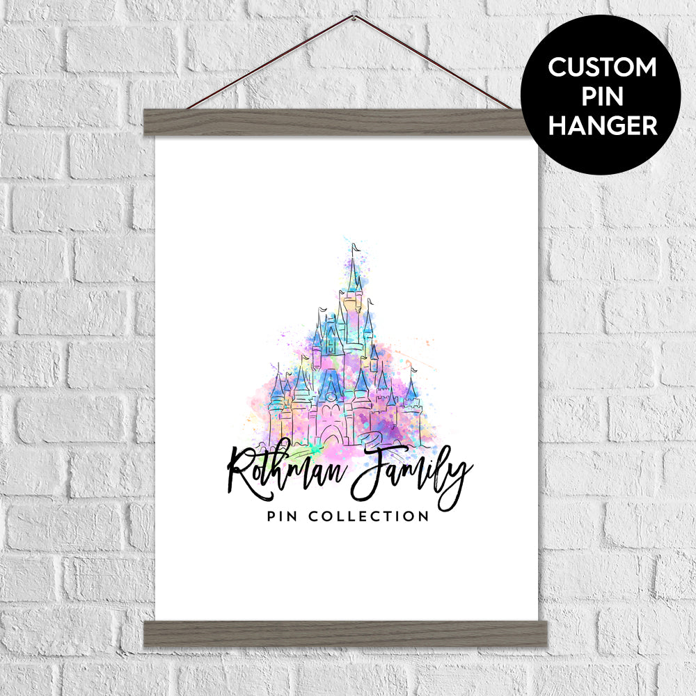 Watercolor Splash Castle - Pin Collection Hanging Banner