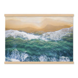 Waves Beach Aerial Canvas Print - Extra Large Wall Art