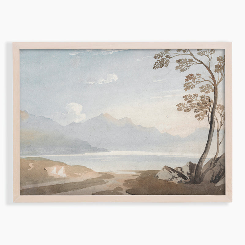 Welsh Landscape Seaside Painting - Vintage Art Print