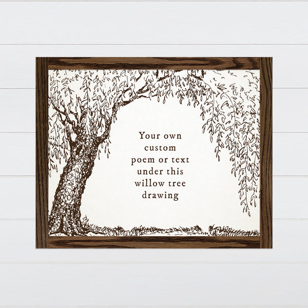 Willow Tree Canvas & Wood Sign Wall Art