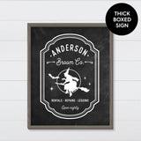 Witch Broom Co. Canvas & Wood Sign Wall Art