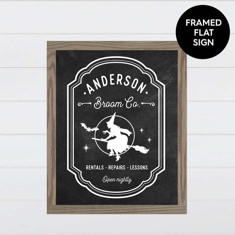 Witch Broom Co. Canvas & Wood Sign Wall Art
