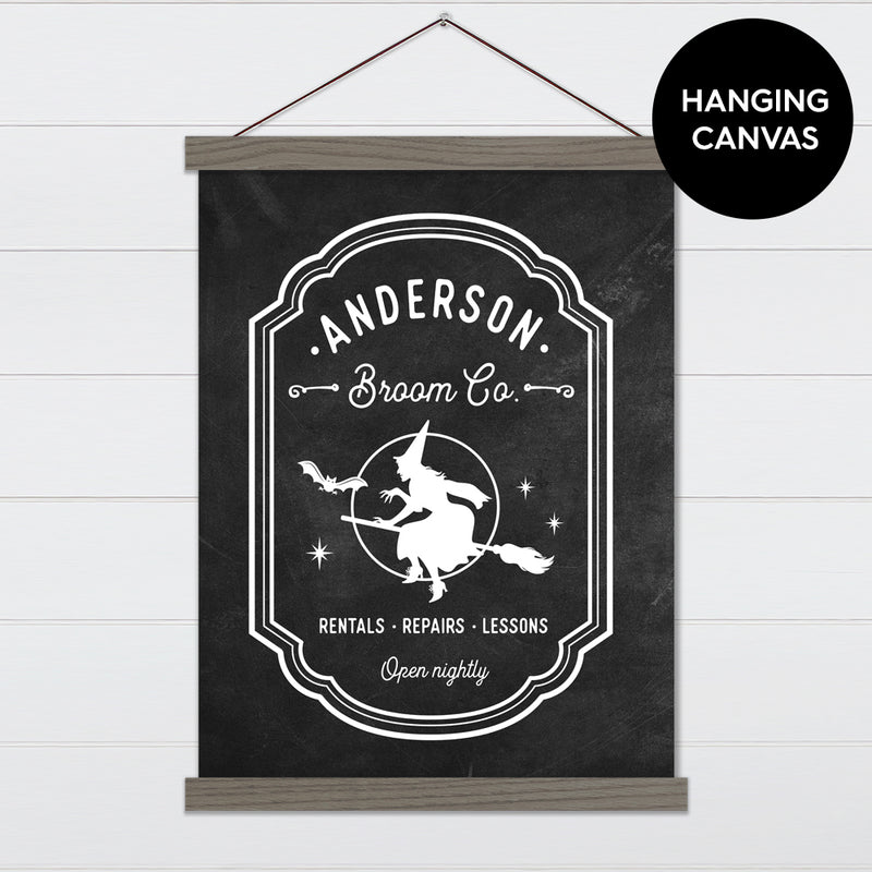 Witch Broom Co. Canvas & Wood Sign Wall Art